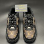 Black Nike Air Force 1 x strd brown LV