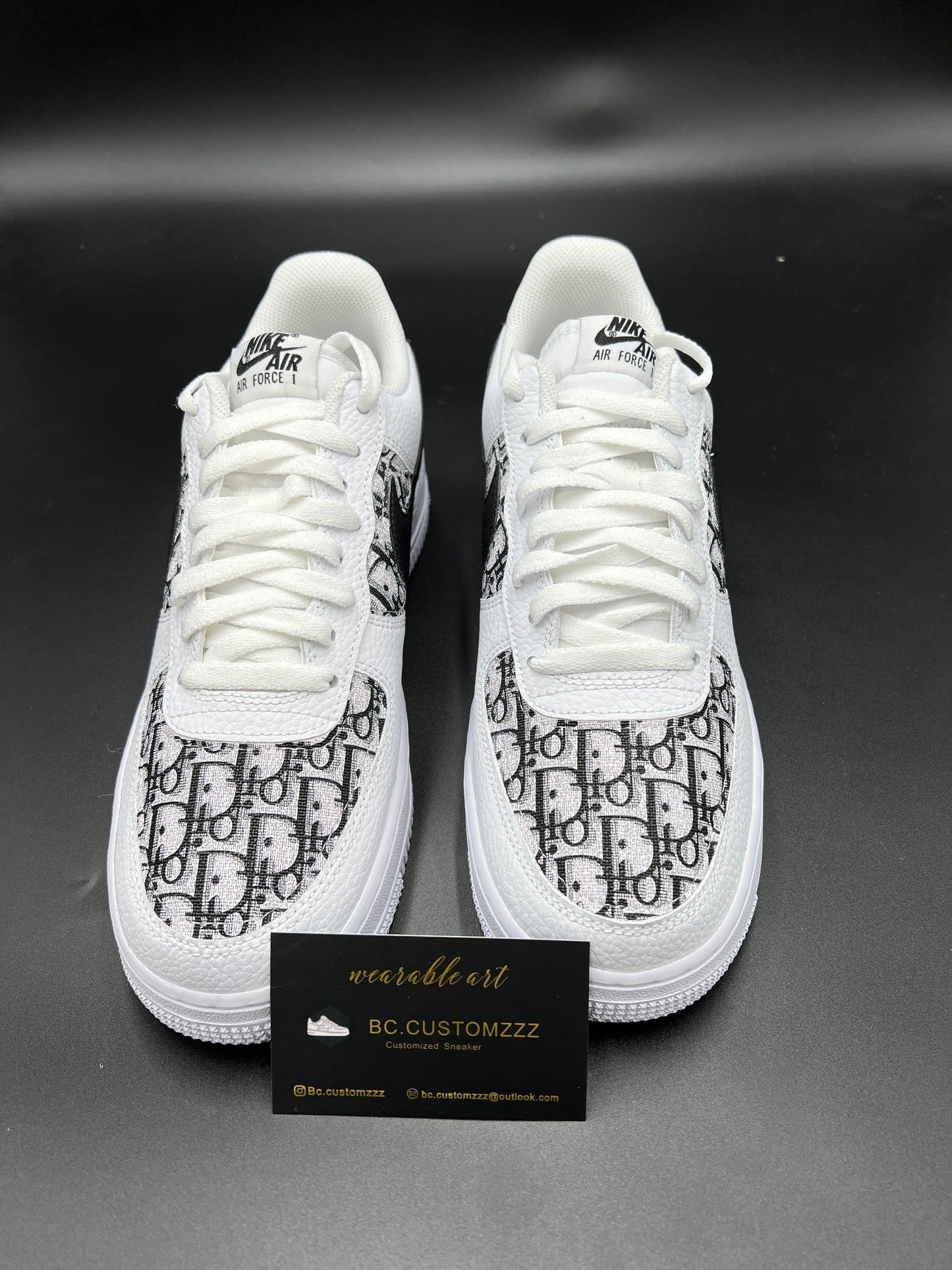 Nike Air Force 1 x black swoosh Dio*