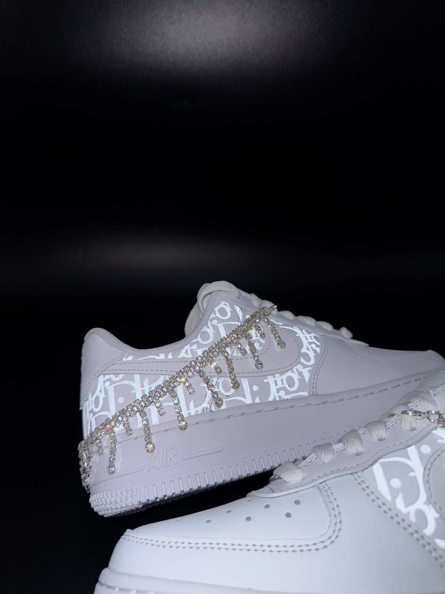 Nike Air Force 1 x reflective Dio* x Silver Chain