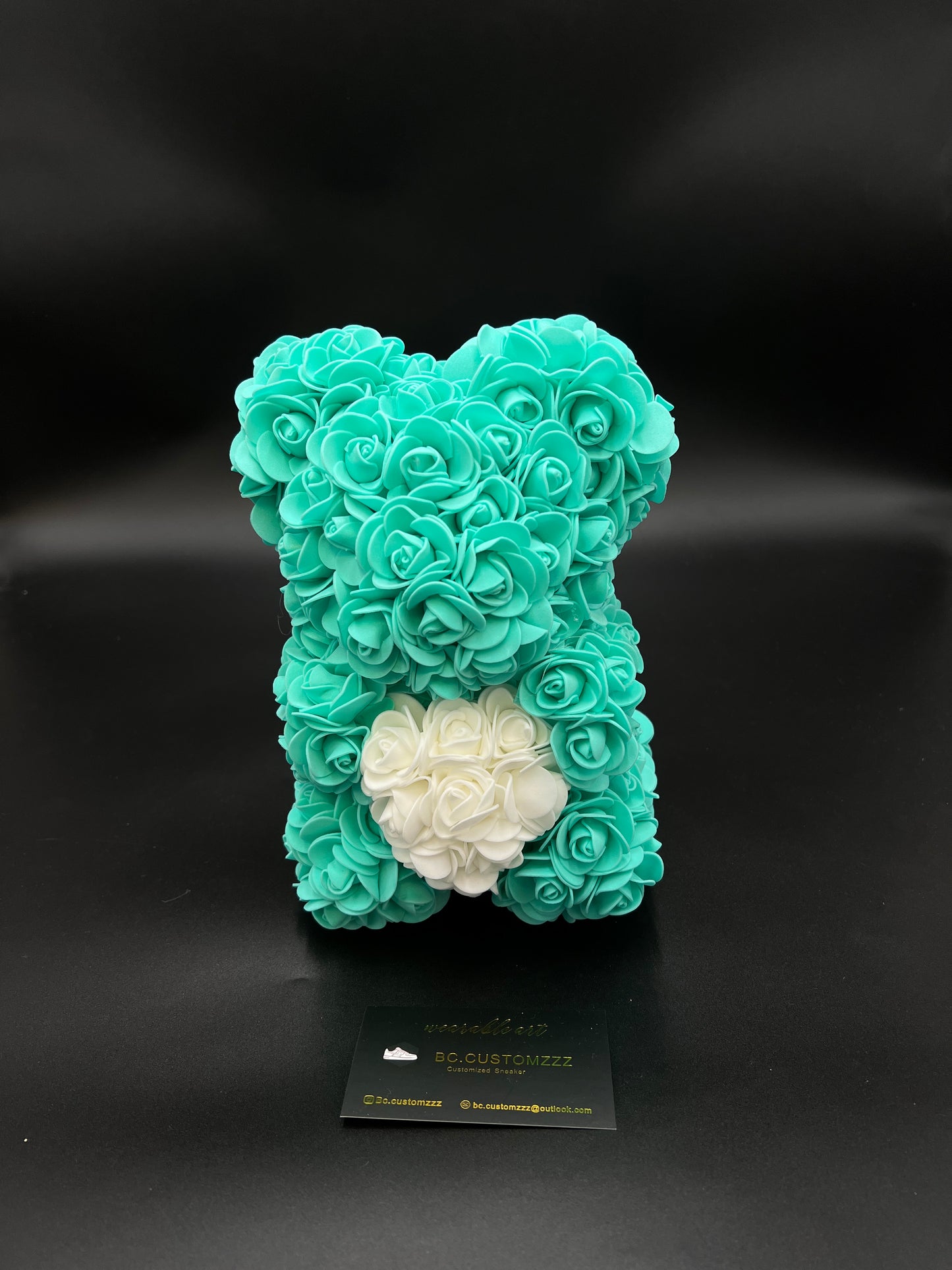 Rose Bear Grey/White