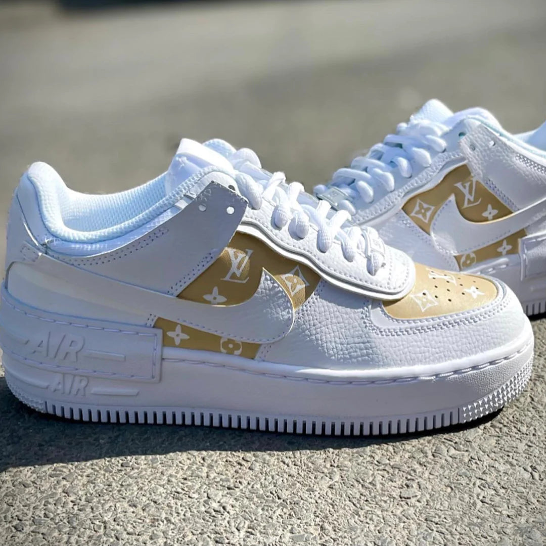 Nike Air Force 1 Shadow x painted sand LV
