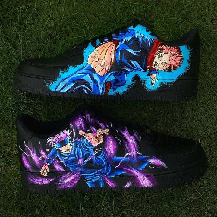 Black Nike Air Force 1 x Jujutsu Kaisen