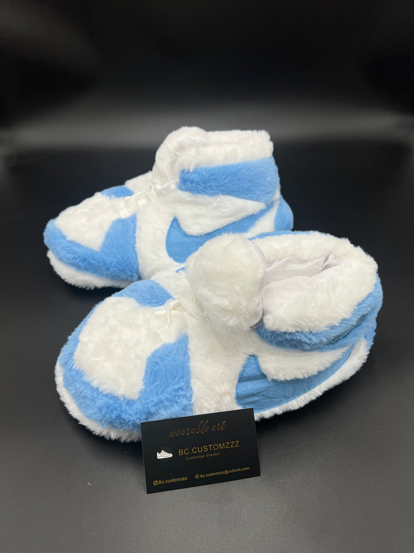 House Slipper | Blue/White