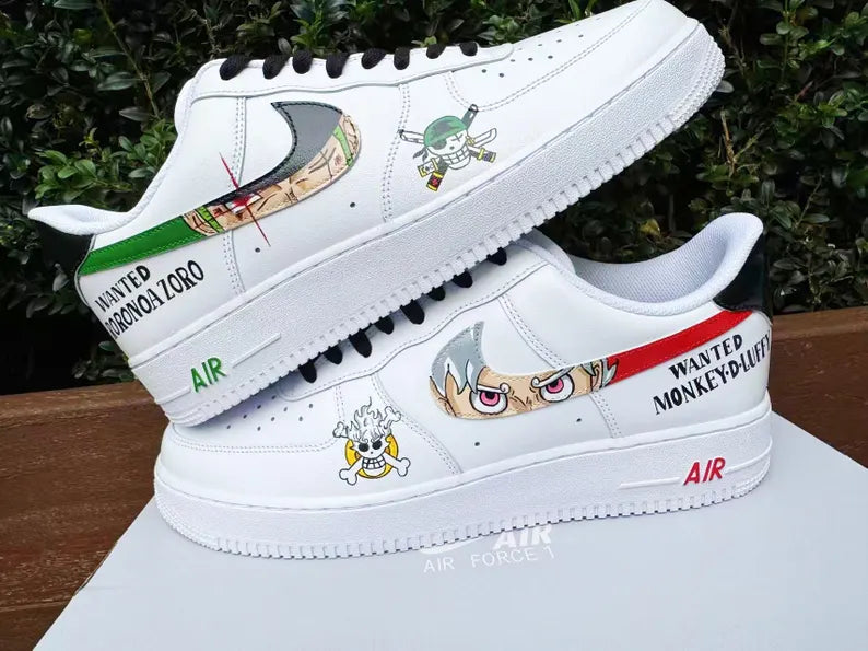 Nike Air Force 1 x Roronoa Zoro/Monkey D Luffy