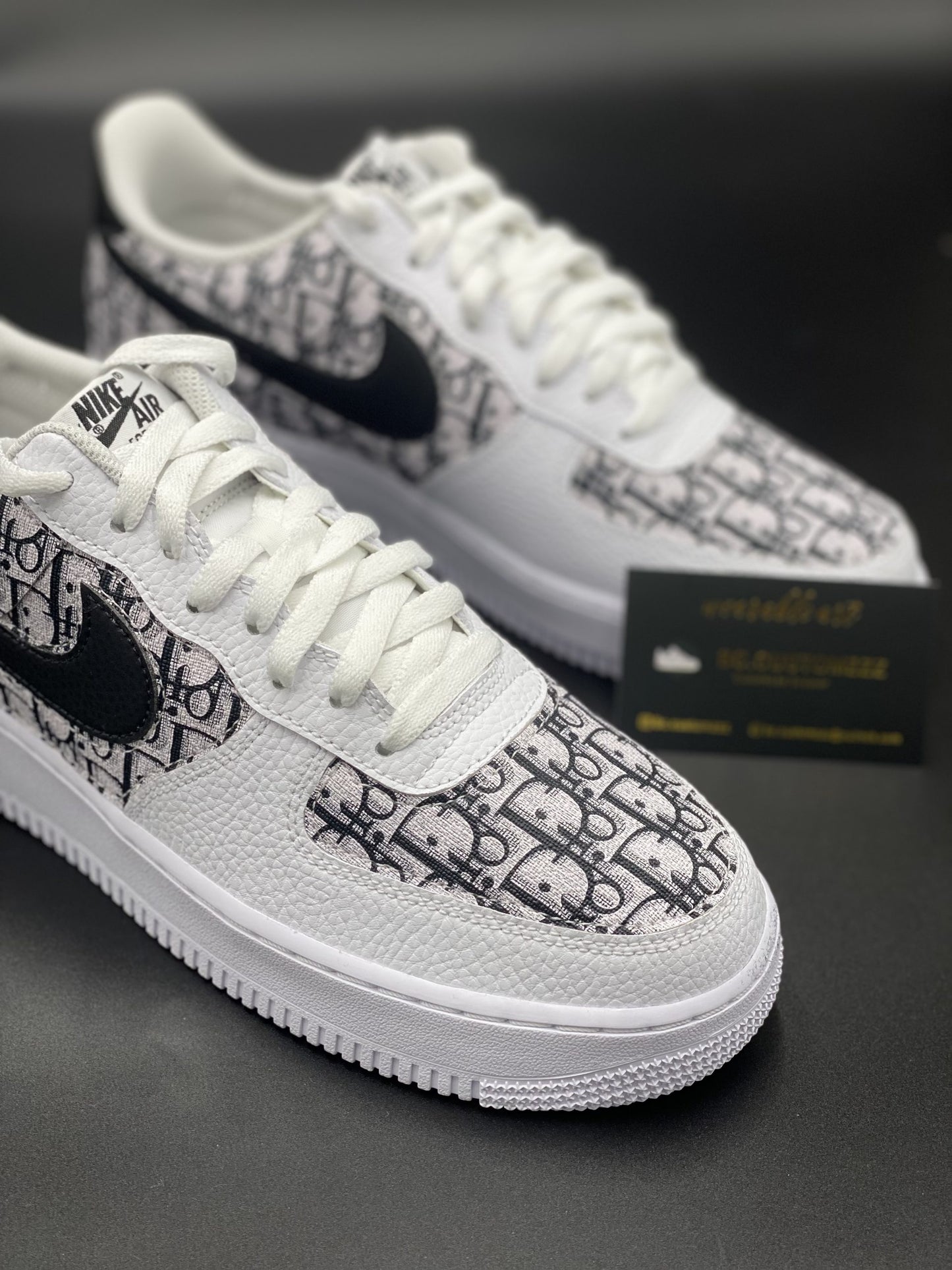 Nike air force 1 black swoosh x Limited Dio*