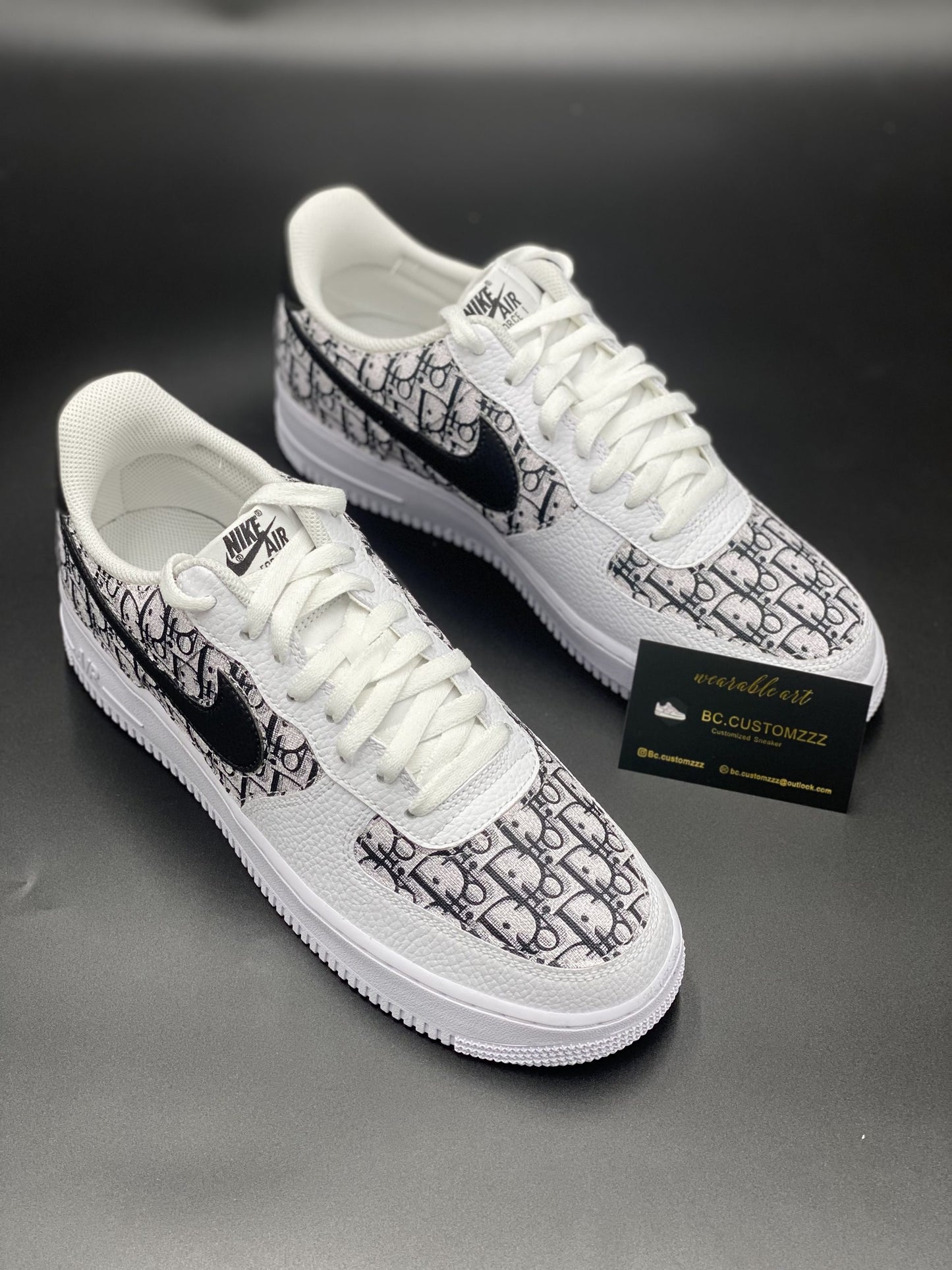 Nike air force 1 black swoosh x Limited Dio*