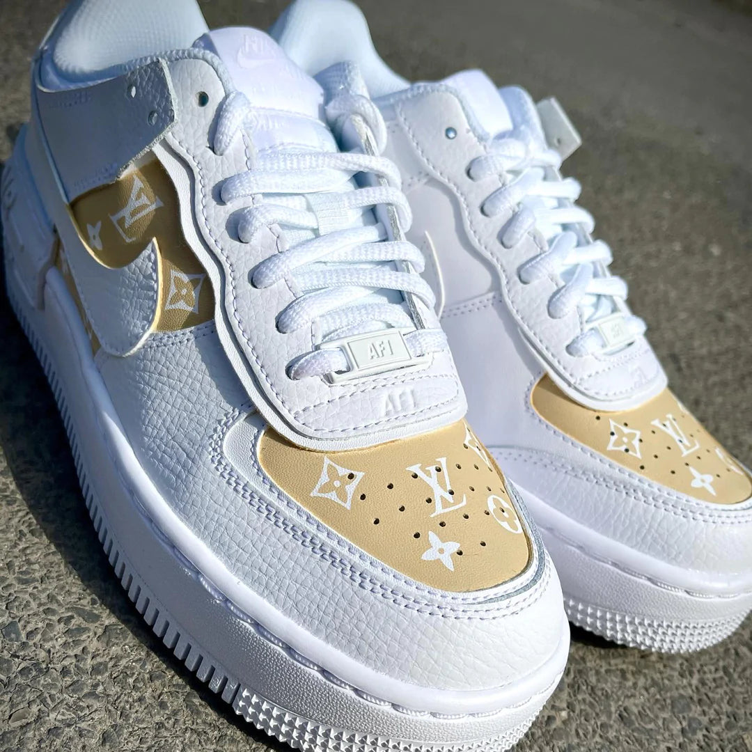 Nike Air Force 1 Shadow x painted sand LV