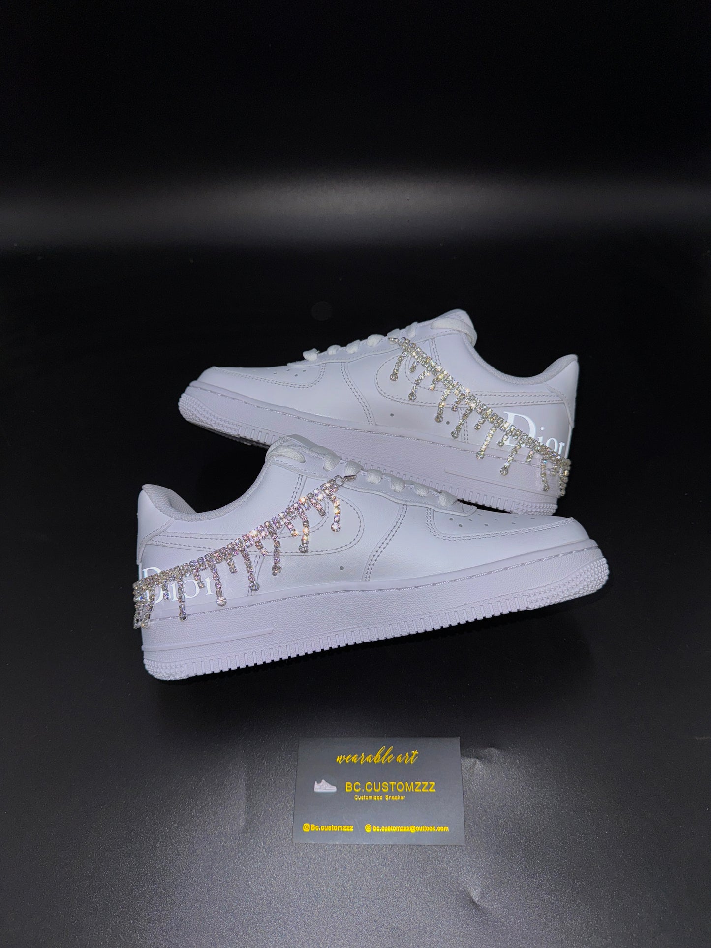 Nike Air Force 1 x reflective Dio* x Silver Chain