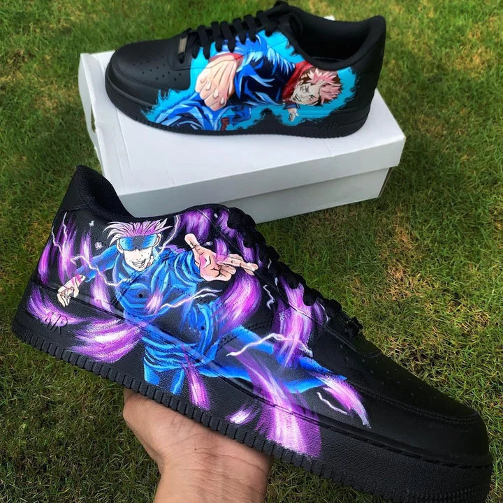 Black Nike Air Force 1 x Jujutsu Kaisen