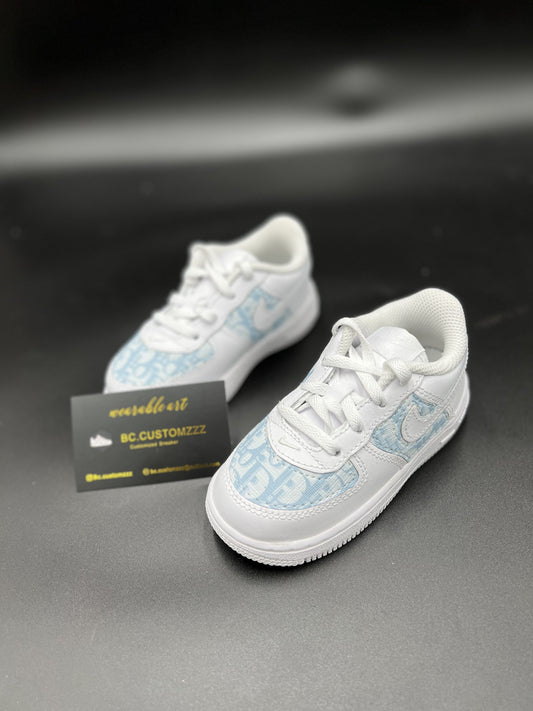 KIDS Nike air force 1 x babyblue Dio*