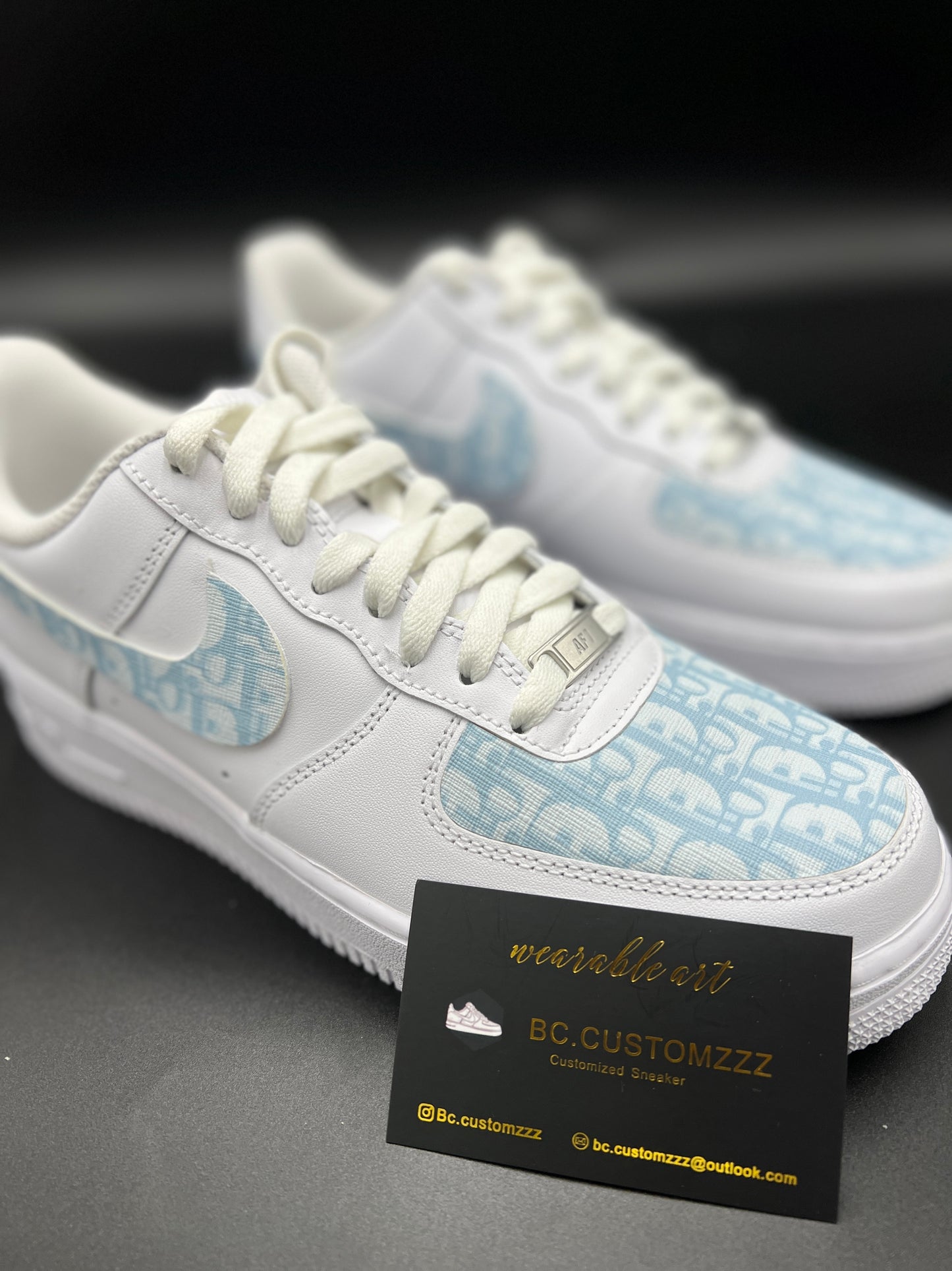 Nike Air Force 1 x swoosh blue Dio*
