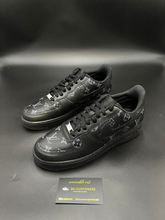 Black Nike Air Force 1 x Limited grey on black LV