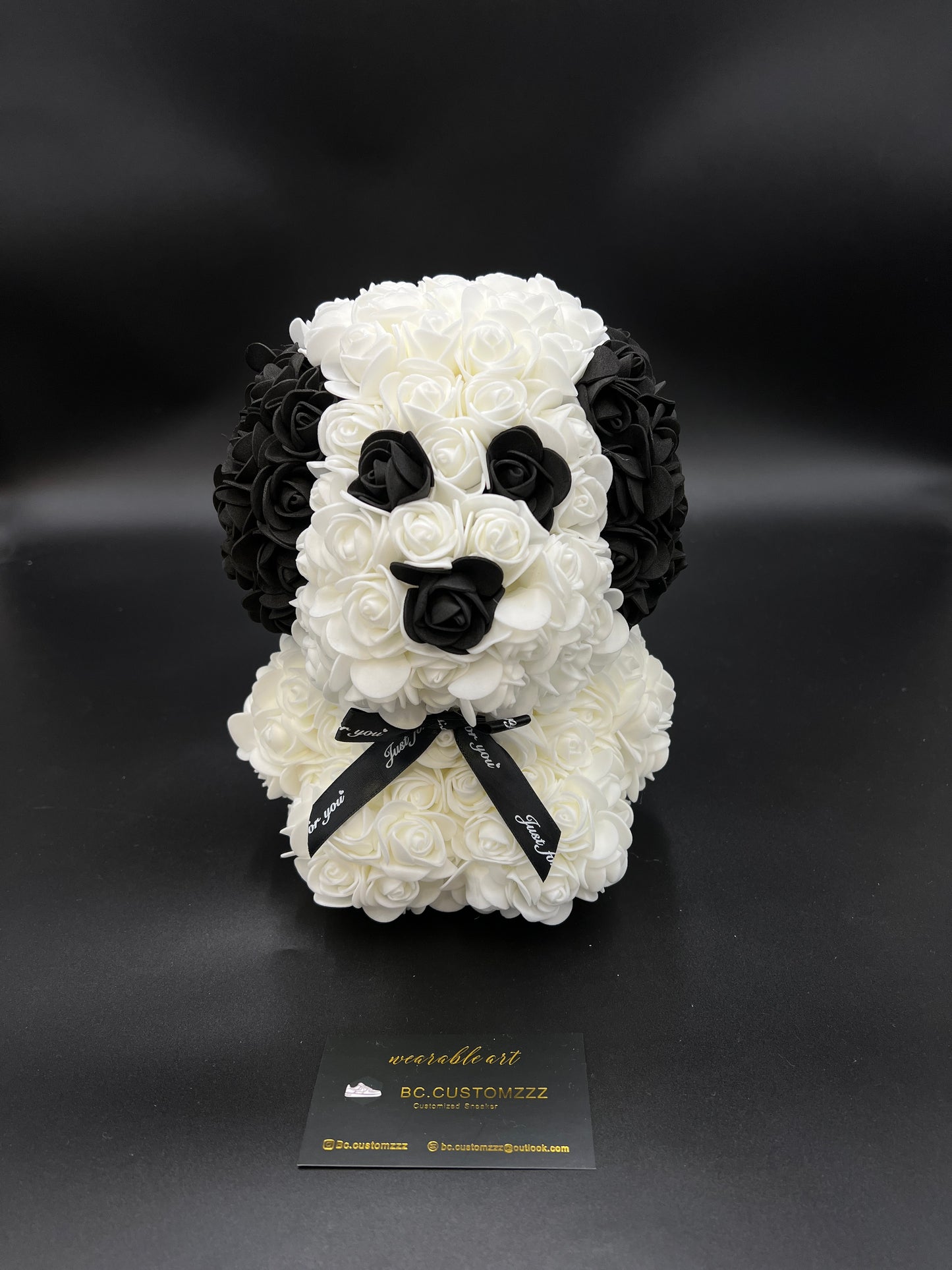 Rose Dog Creme/Black