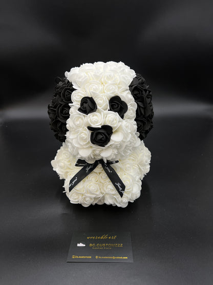 Rose Dog Creme/Black