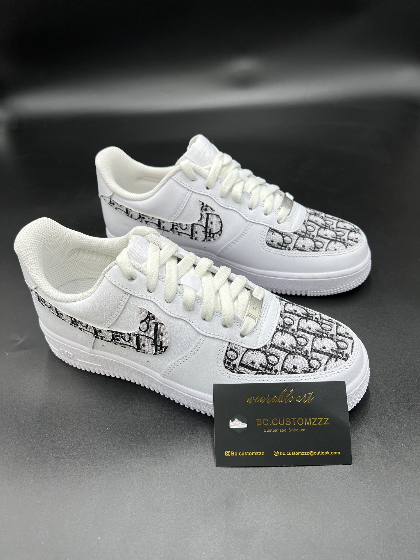 Nike Air Force 1 x swoosh black Dio*