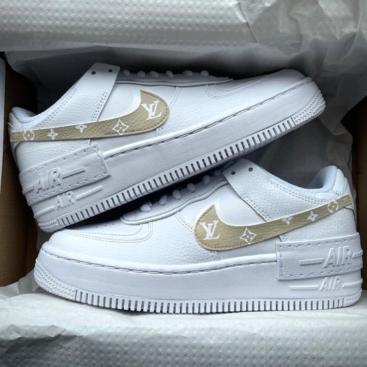 Nike air force 1 Shadow x painted ivory LV