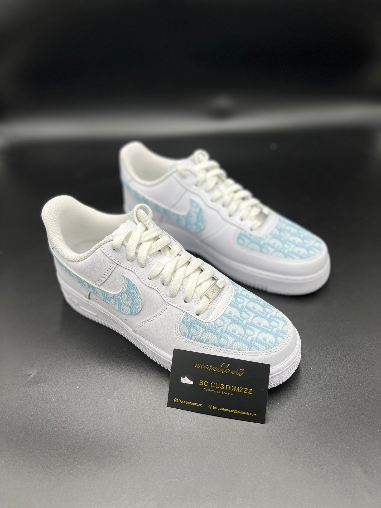 Nike Air Force 1 x swoosh blue Dio*