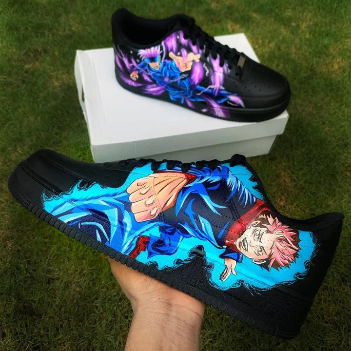 Black Nike Air Force 1 x Jujutsu Kaisen