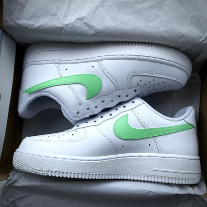 Nike air Force 1 x neon Green swoosh