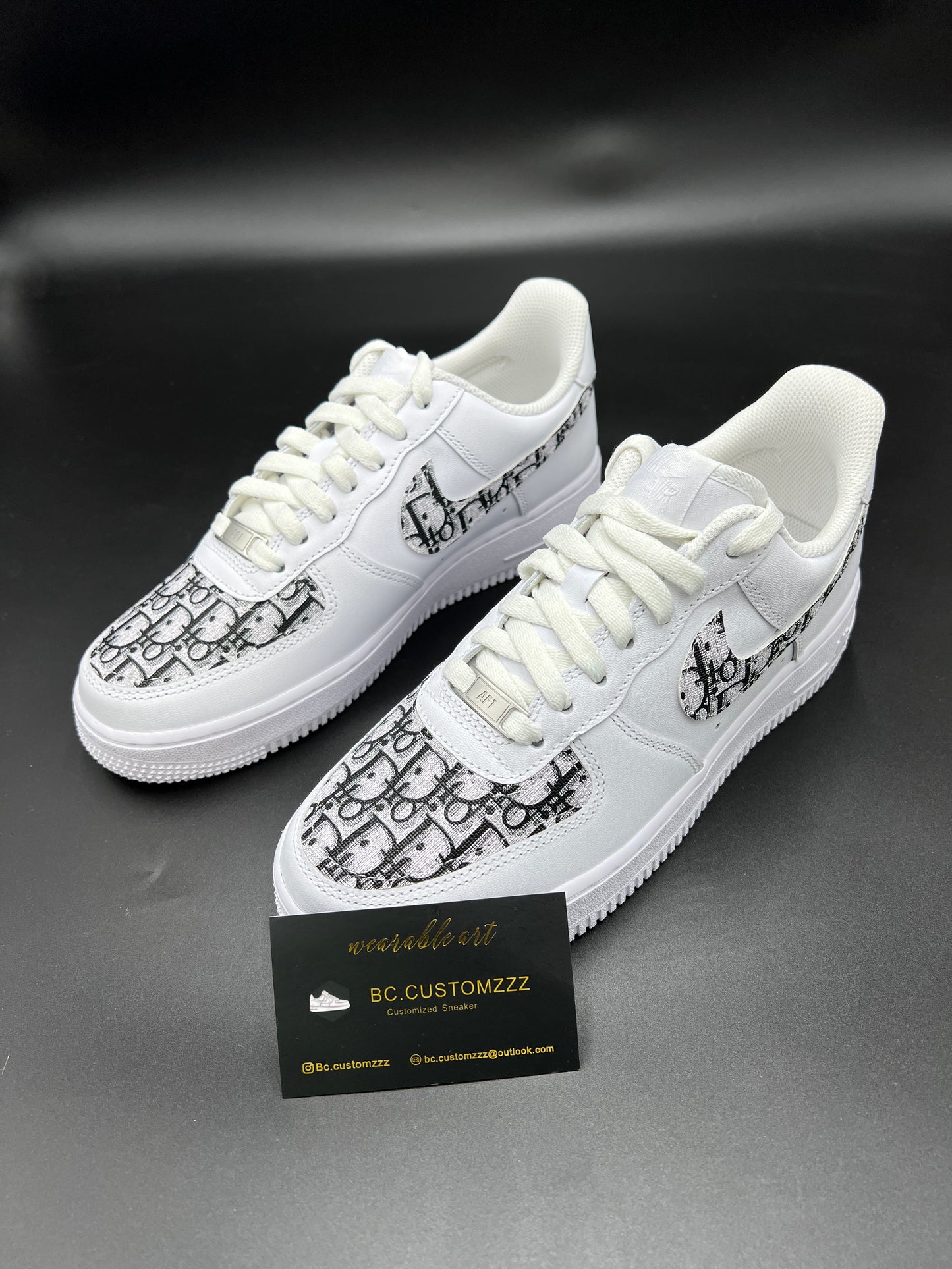 Nike Air Force 1 x swoosh black Dio*
