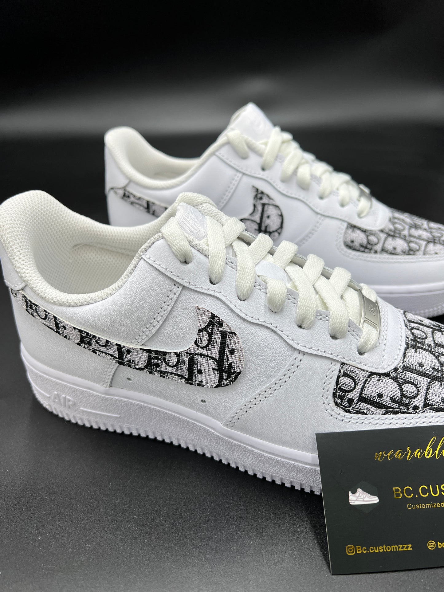 Nike Air Force 1 x swoosh black Dio*