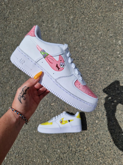 Nike Air Force 1 x SpongeBob/Patrick Swoosh