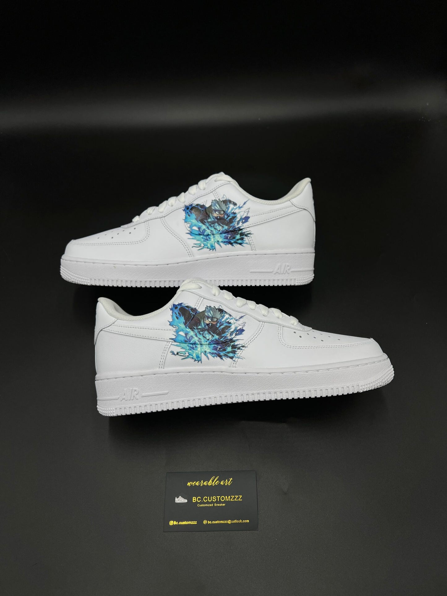 Nike air force 1 x glow in dark Kakashi