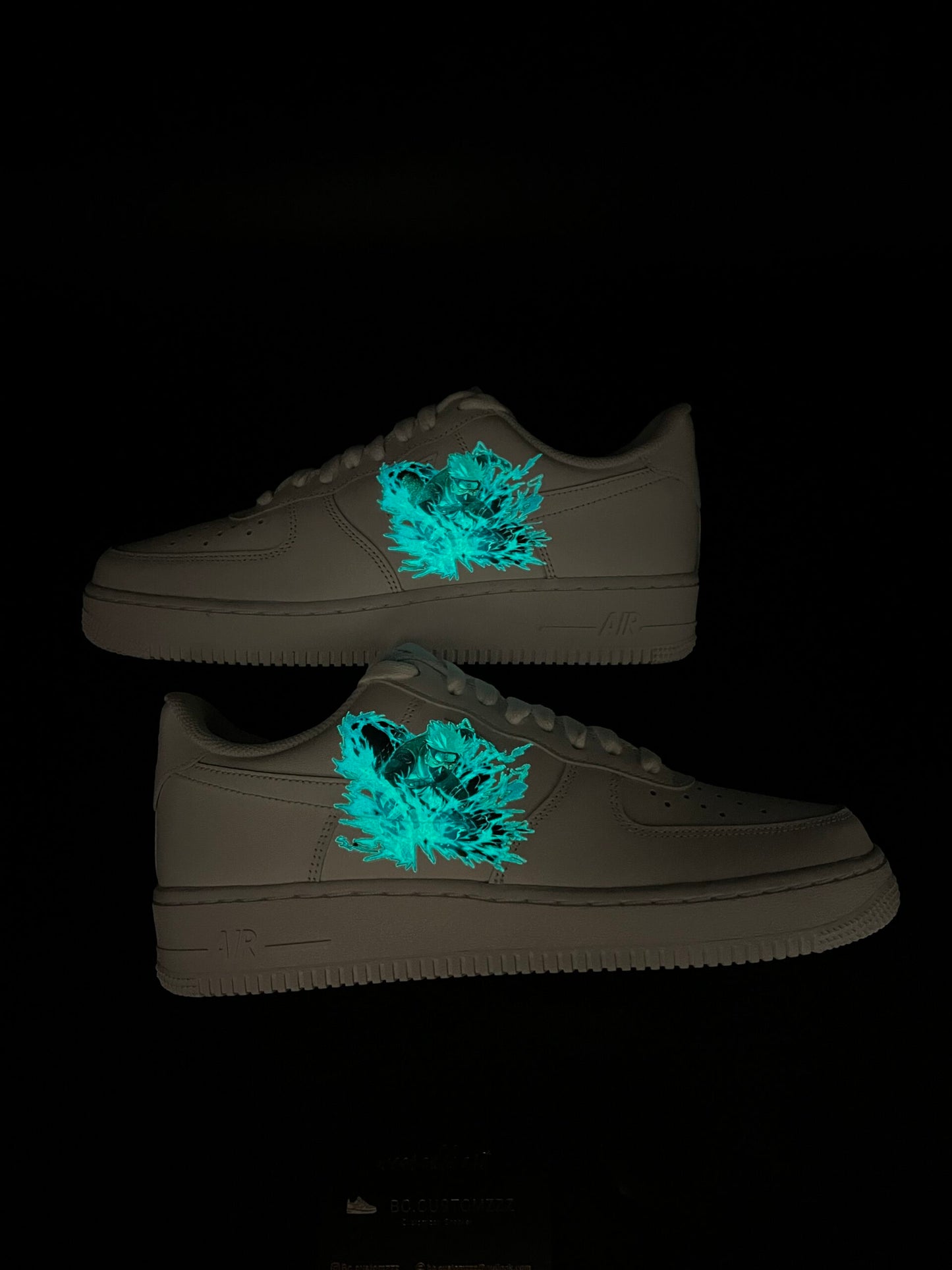Nike air force 1 x glow in dark Kakashi